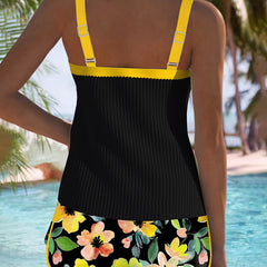 Coco | Two Piece Tankini with Swim Shorts
