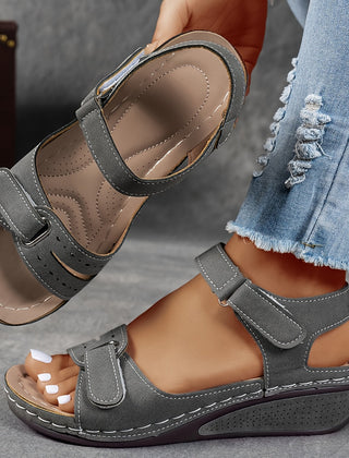 Dinah | Supportive Orthopaedic Slide Sandals – Suede Grey