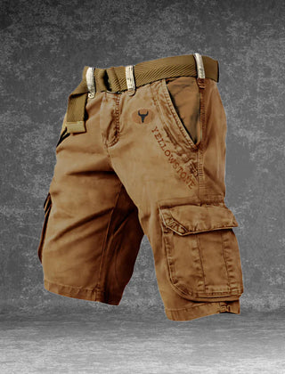 Theo | Cargo Shorts with Six Pockets – Caramel