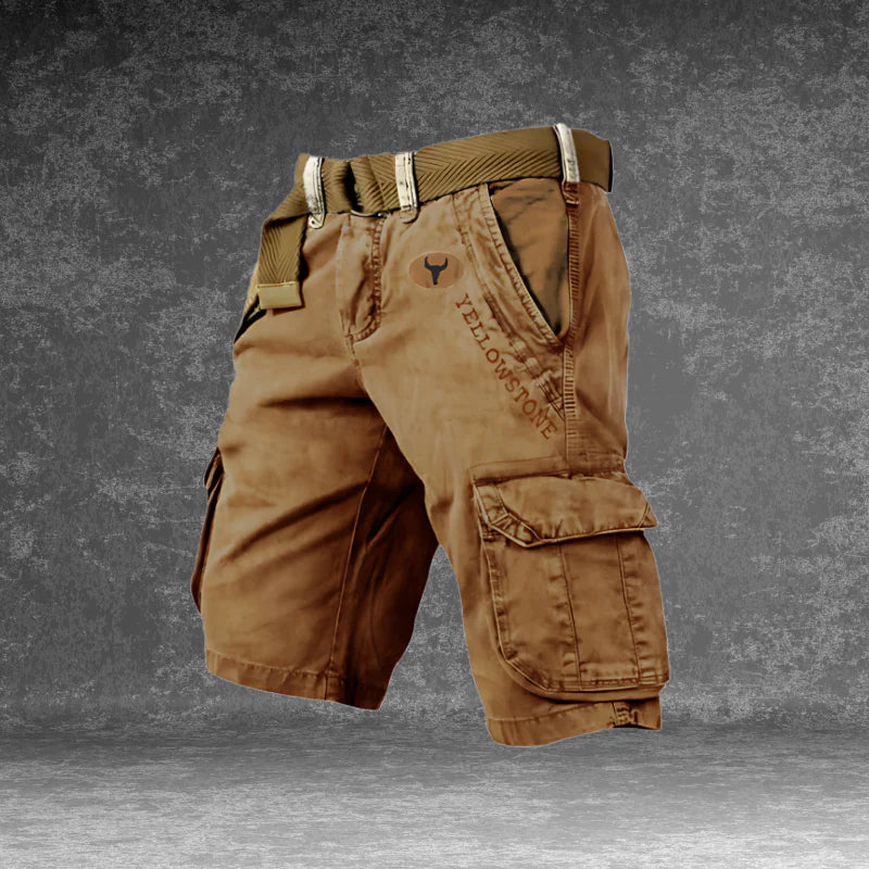 Theo | Cargo Shorts with Six Pockets – Caramel