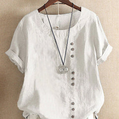 Gemma | Chic Short Sleeve Tee – White