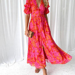 Maisy | Radiant Print Maxi Dress