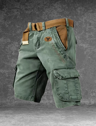 Theo | Cargo Shorts with Six Pockets – Light Green