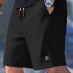 Rhys | Lightweight Cotton Casual Shorts – Black