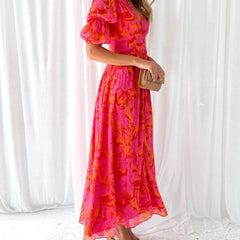Maisy | Radiant Print Maxi Dress