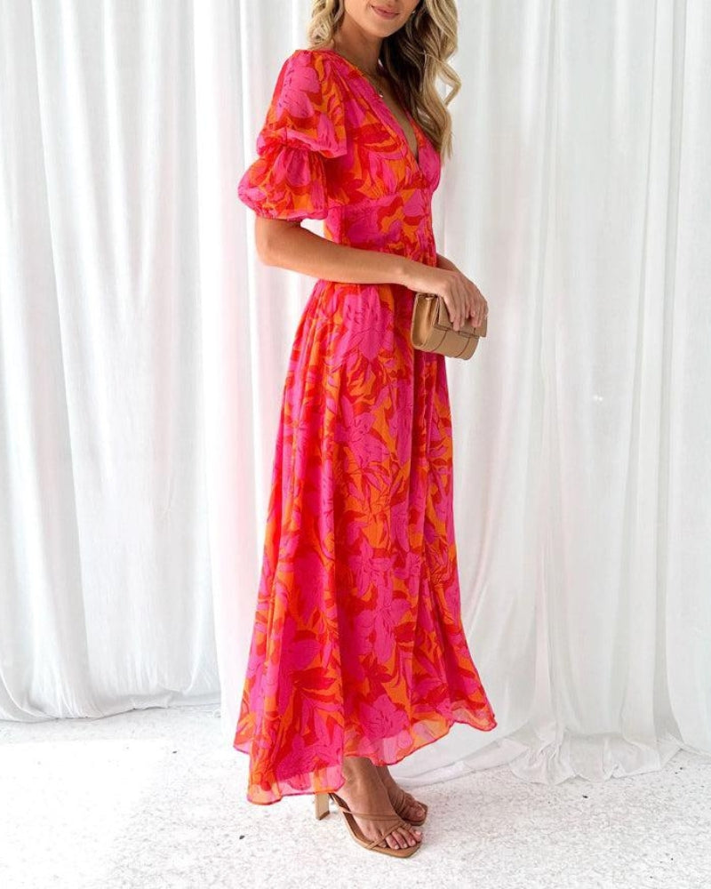Maisy | Radiant Print Maxi Dress