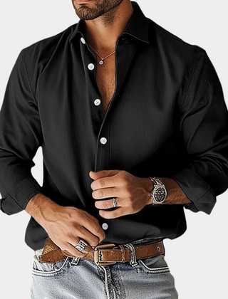 Rafferty | Wrinkle-Free Long Sleeve Shirt – Black