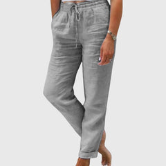 Georgie | Women's Wide Leg Everyday Pants – Grey