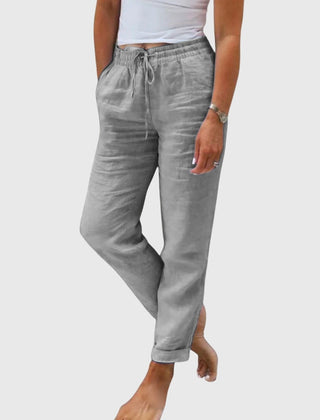 Georgie | Women's Wide Leg Everyday Pants – Grey
