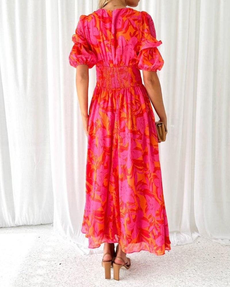 Maisy | Radiant Print Maxi Dress