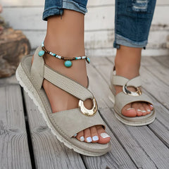 Leonie | Elegant Flat Slide Sandals