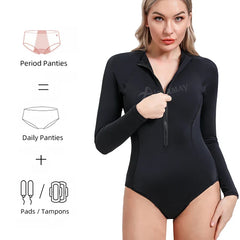 Merryn | Women's Period Long Sleeve Swimsuit with UV Protection