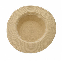 Nissa | Women's Boater Straw Hat with Ribbon Band