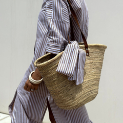 Penelope | Women's Striped Linen Midi Dress