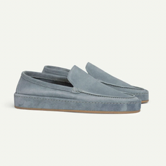Bowen | Elegant Cushioned Slip-On Loafers – Light Blue