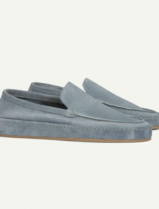 Bowen | Elegant Cushioned Slip-On Loafers – Light Blue