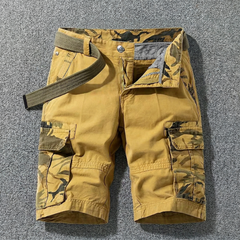 Wade | Cargo Shorts with Belt – Khaki