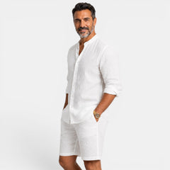 Gideon | Casual Linen Shirt Set