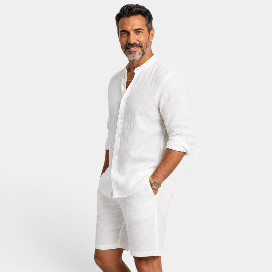 Gideon | Casual Linen Shirt Set