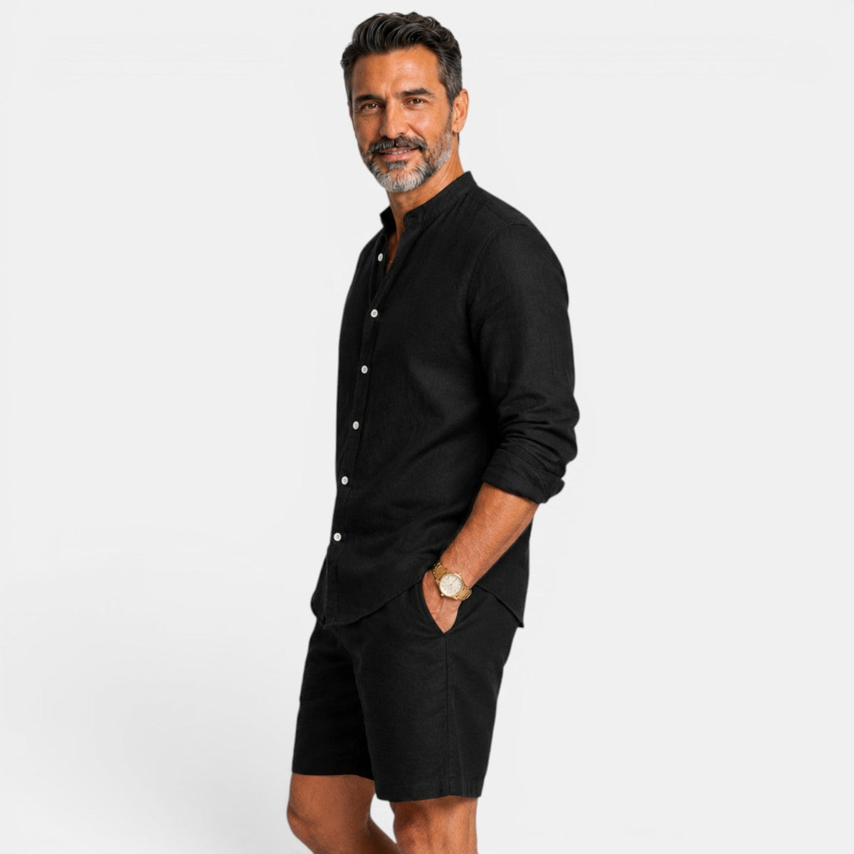Gideon | Casual Linen Shirt Set