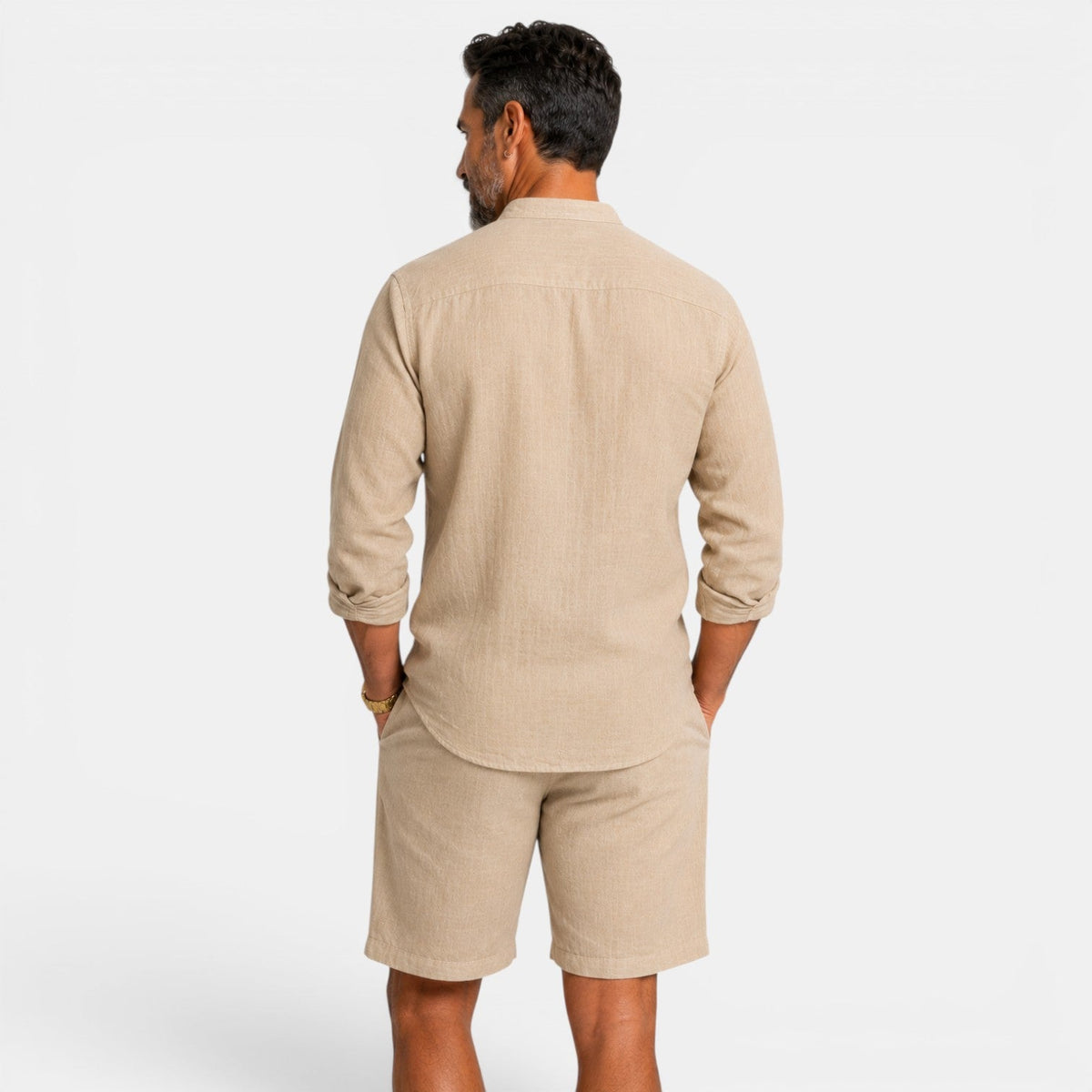 Gideon | Casual Linen Shirt Set