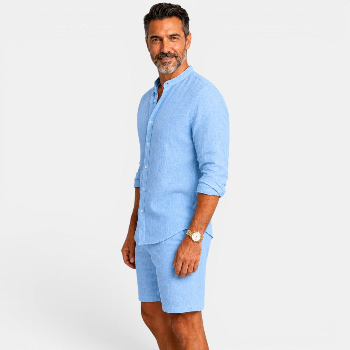 Gideon | Casual Linen Shirt Set