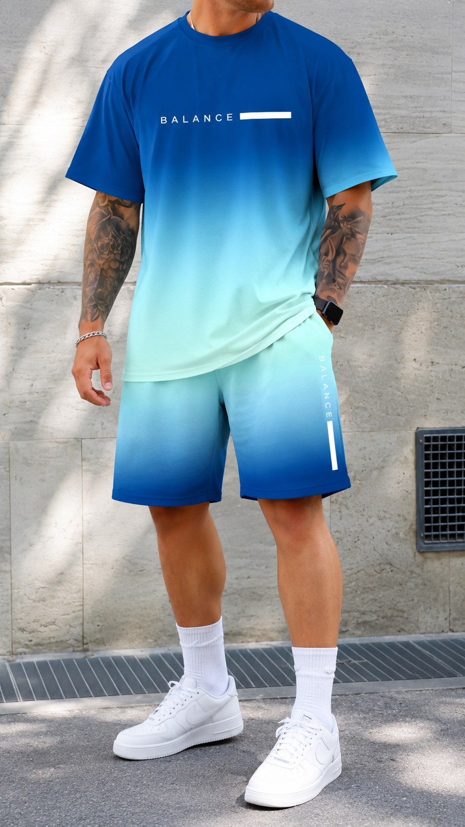 Ashby | Men's Gradient Summer Set – Ocean
