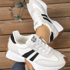 Coralie | Cushioned Orthopaedic Walking Sneakers – White