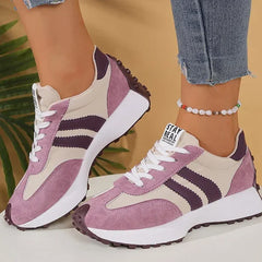 Coralie | Cushioned Orthopaedic Walking Sneakers – Purple