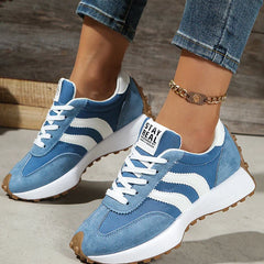 Coralie | Cushioned Orthopaedic Walking Sneakers – Blue