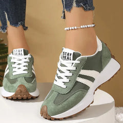Coralie | Cushioned Orthopaedic Walking Sneakers – Green