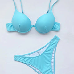 Romola | Underwire Bikini Top Set with Gathered Beach Skirt