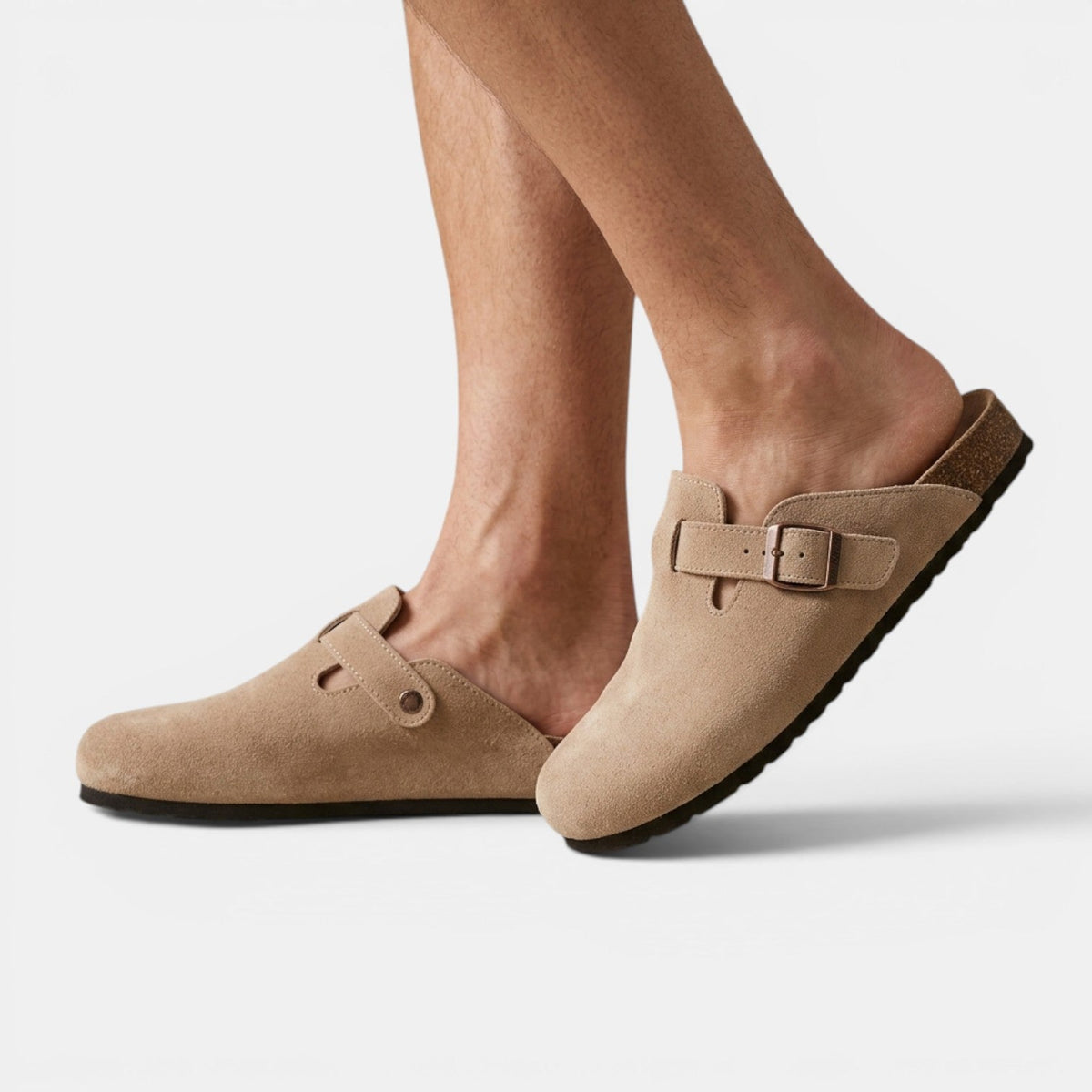 Ivor | Men's Suede-Look Slip-On Clogs
