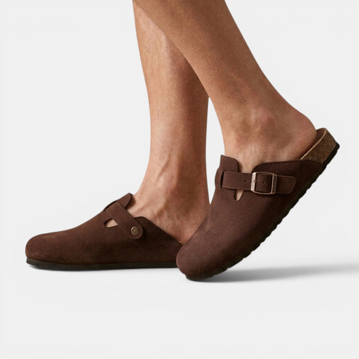 Ivor | Men's Suede-Look Slip-On Clogs