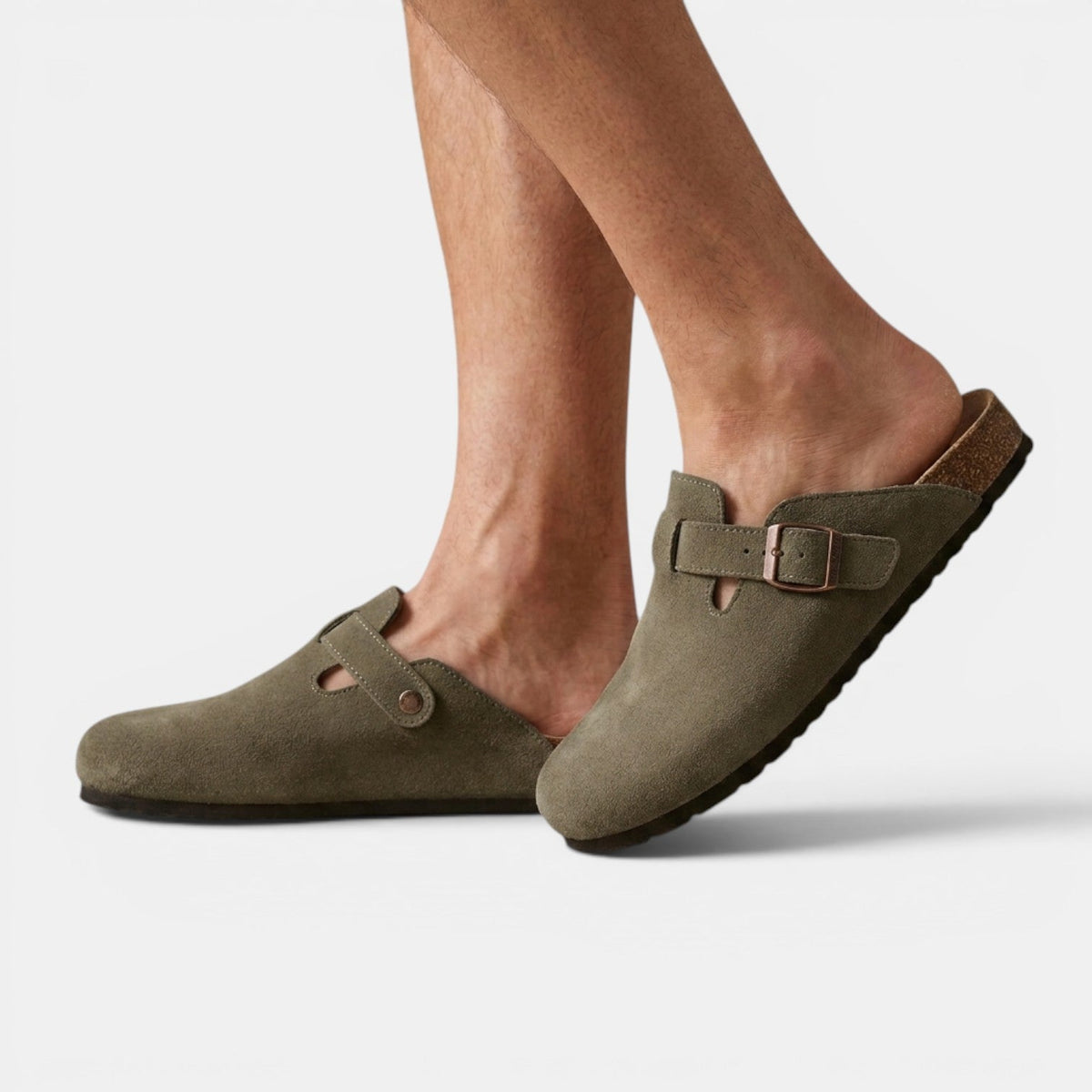 Ivor | Men's Suede-Look Slip-On Clogs