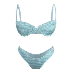 Melody | Off Shoulder Underwire Bikini Top Set