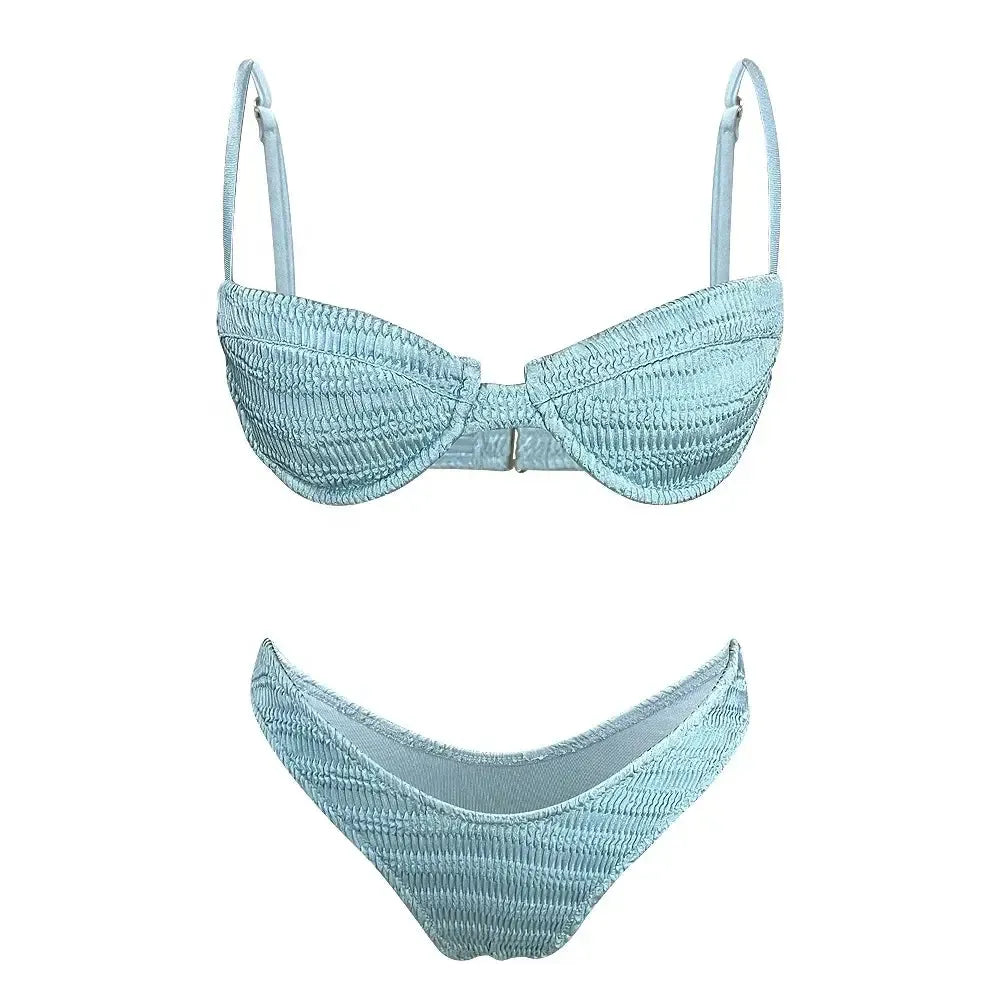 Melody | Off Shoulder Underwire Bikini Top Set