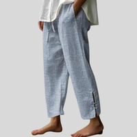 Ruby | Textured Drawstring Wide Pants