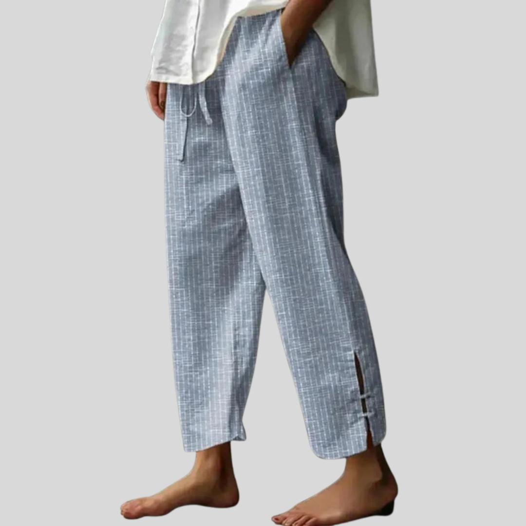 Ruby | Textured Drawstring Wide Pants