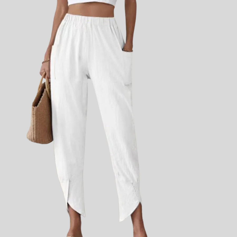 Sylvie | Women's Pants with Split Hem