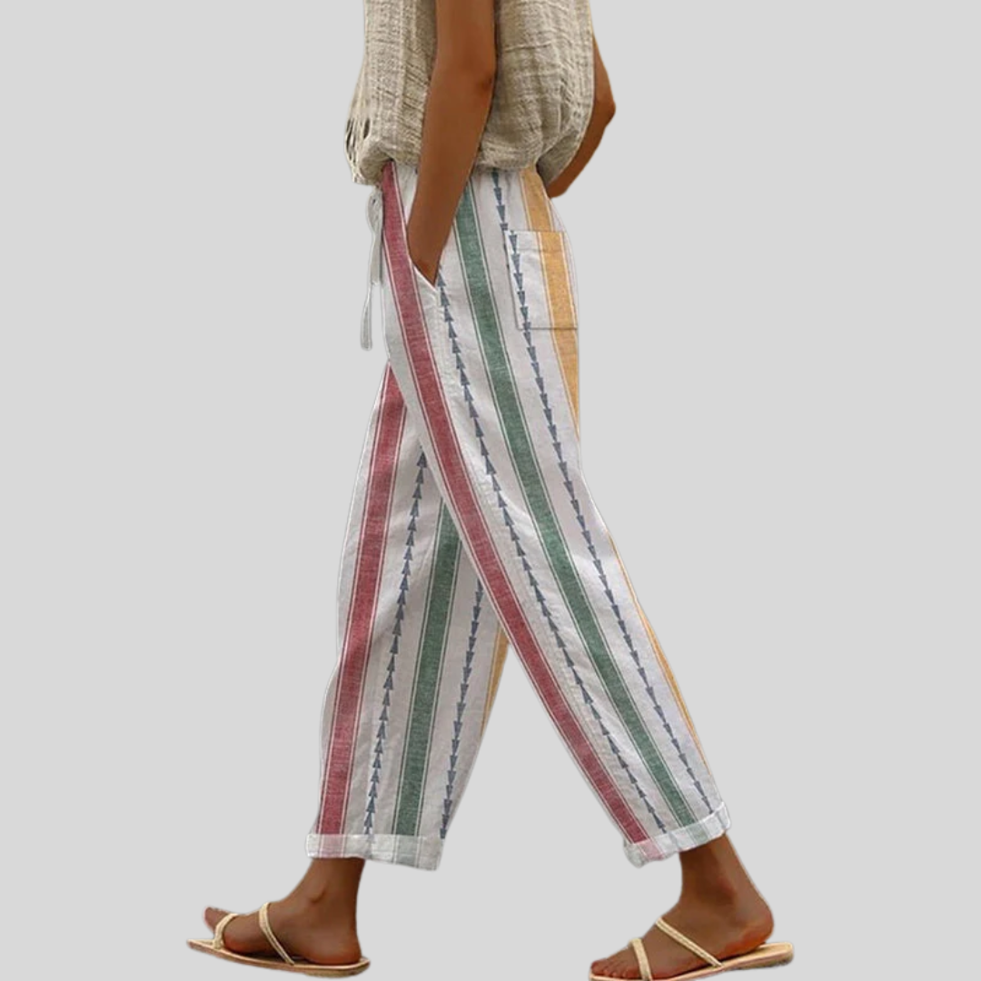 Harlow | Striped Wide Leg Pants