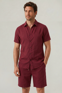 Dermot | Linen Shirt and Shorts Set