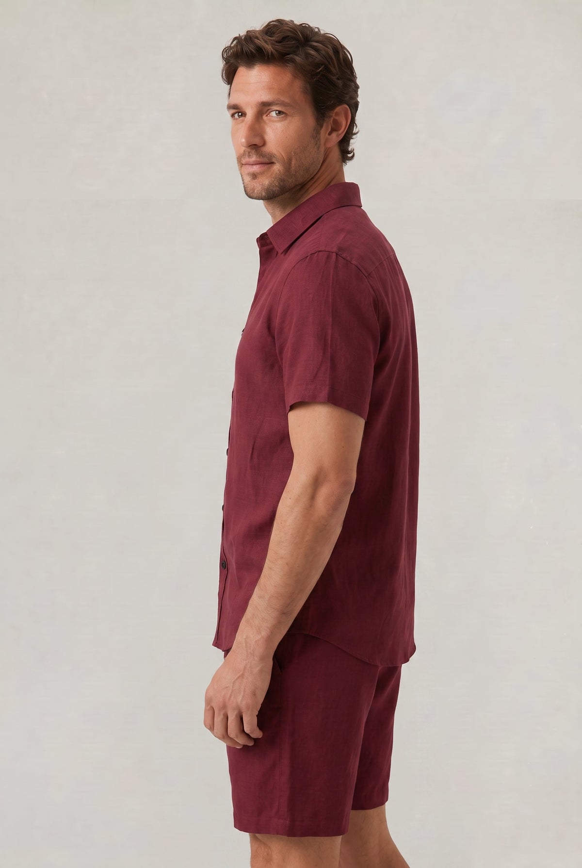 Dermot | Linen Shirt and Shorts Set