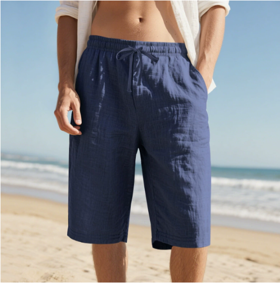 Vito | Relaxed Fit Beach Shorts with Side Pockets – Navy