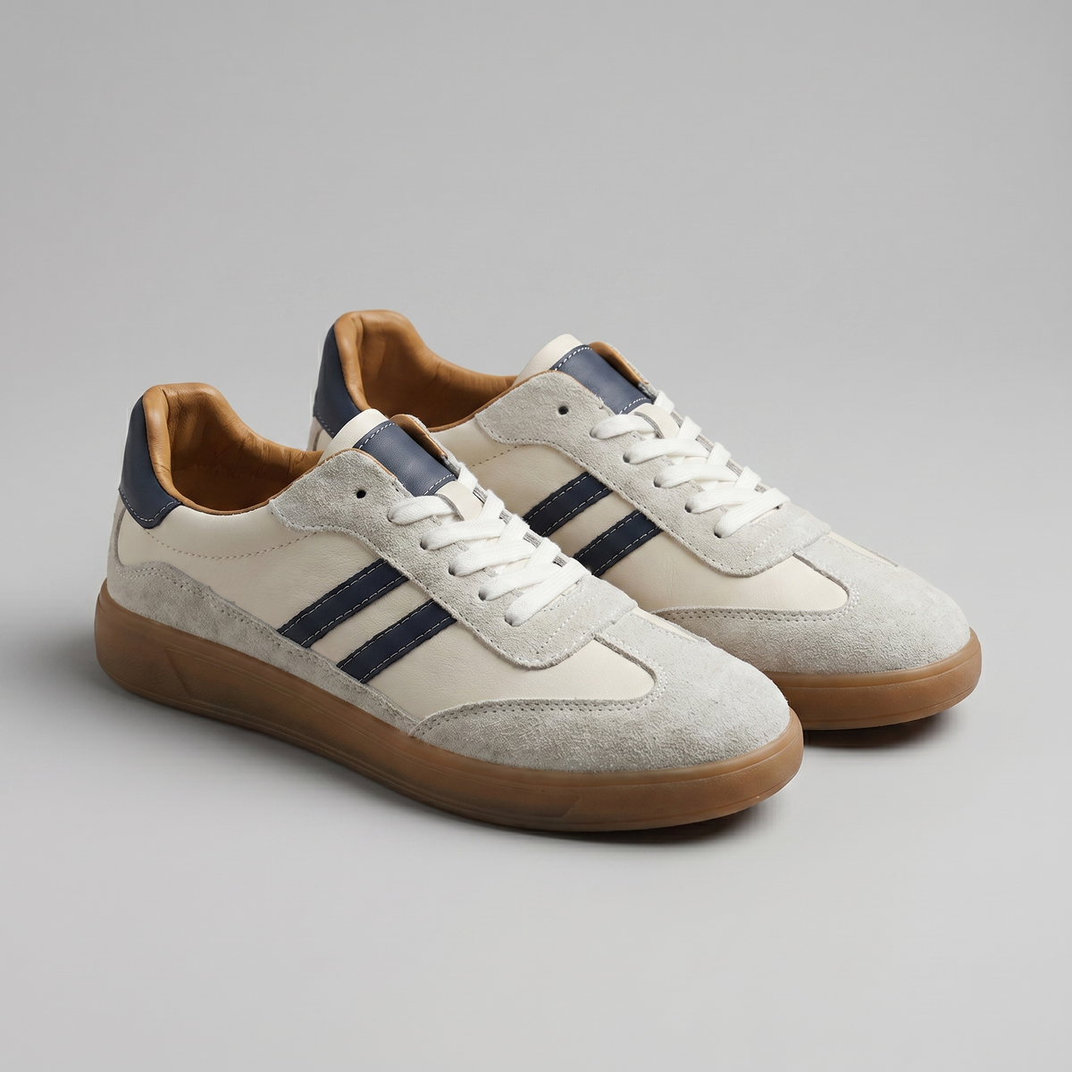 Florian | Classic Retro Sneakers with Breathable Mesh Panels