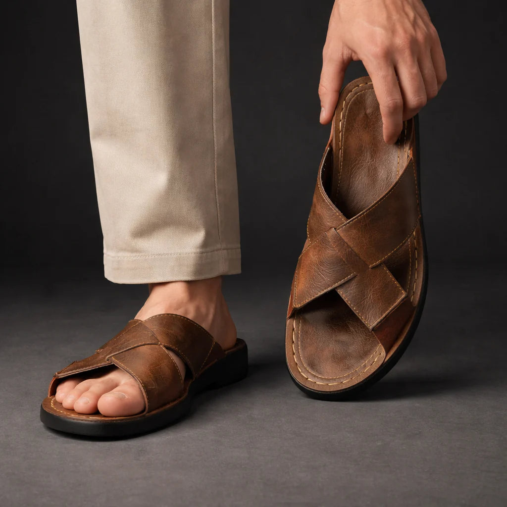 Kit | Men's Crossover Strap Slide Sandals