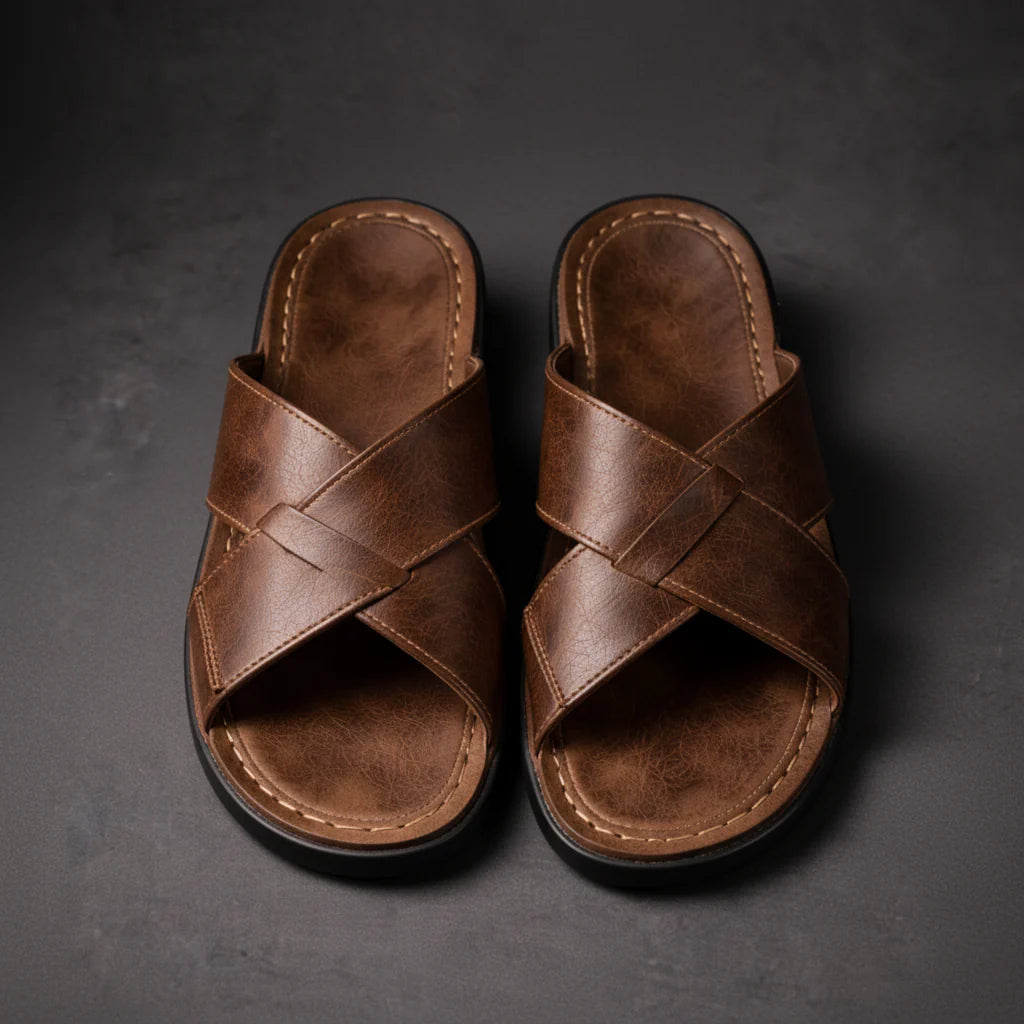 Kit | Men's Crossover Strap Slide Sandals