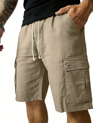 Vance | Lightweight Cargo Pocket Shorts – Khaki