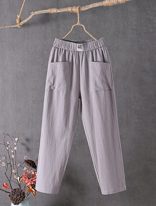 Thea | Relaxed Pants with Front Pockets – Grey