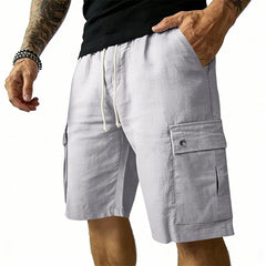 Vance | Lightweight Cargo Pocket Shorts – Light Grey
